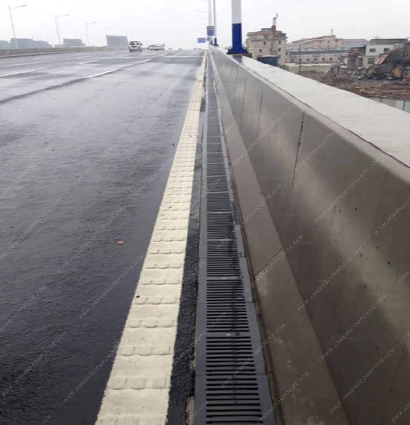 linear drainage system Jinmeng Road Establishment