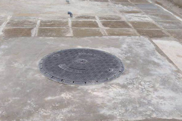 Kenya gas station manhole cover